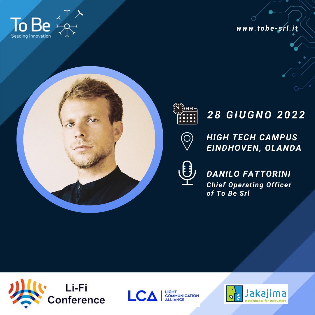 Fra7russo's tweet photo. 📌 #28June
💡 We are very proud to be part of the #LiFiConference in #Eindhoven @hightechcampus
👉🏼 Happy to share our experience with some of the most important #LiFi experts in the world
🚀Looking forward to it @FattoriniDanilo
#SeedingInnovation #Phapps #LiFiRevolution https://t.co/4nOilVxuEb