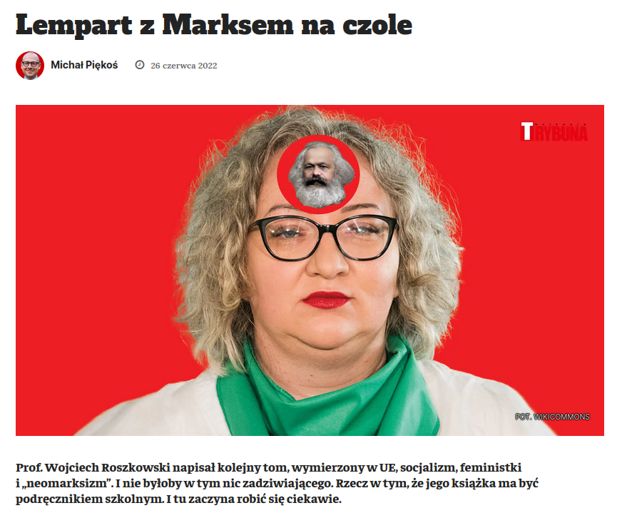 lewe_oko's tweet photo. 📰 "Prof. Wojciech Roszkowski napisał kolejny tom, wymierzony w UE, socjalizm, feministki i „neomarksizm”. I nie byłoby w tym nic zadziwiającego. Rzecz w tym, że jego książka ma być podręcznikiem szkolnym. I tu zaczyna robić się ciekawie." @michal_piekos dla @DTrybuna #Trybuna https://t.co/xXVM8Ot1iJ