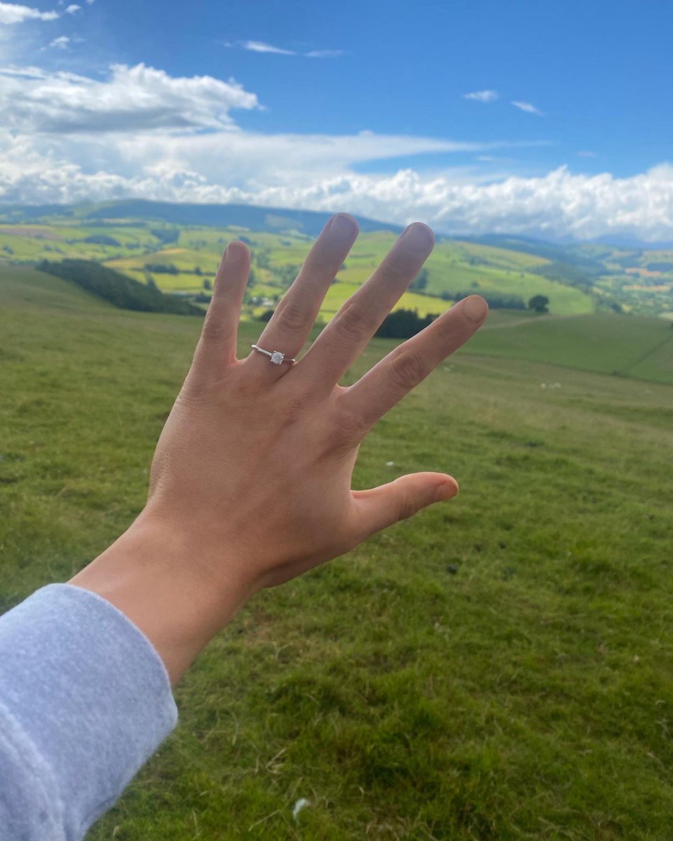 Checking the cows and he tripped and fell on one knee! 💍❤️ 25.06.2022 #Engaged #MrsPriceToBe