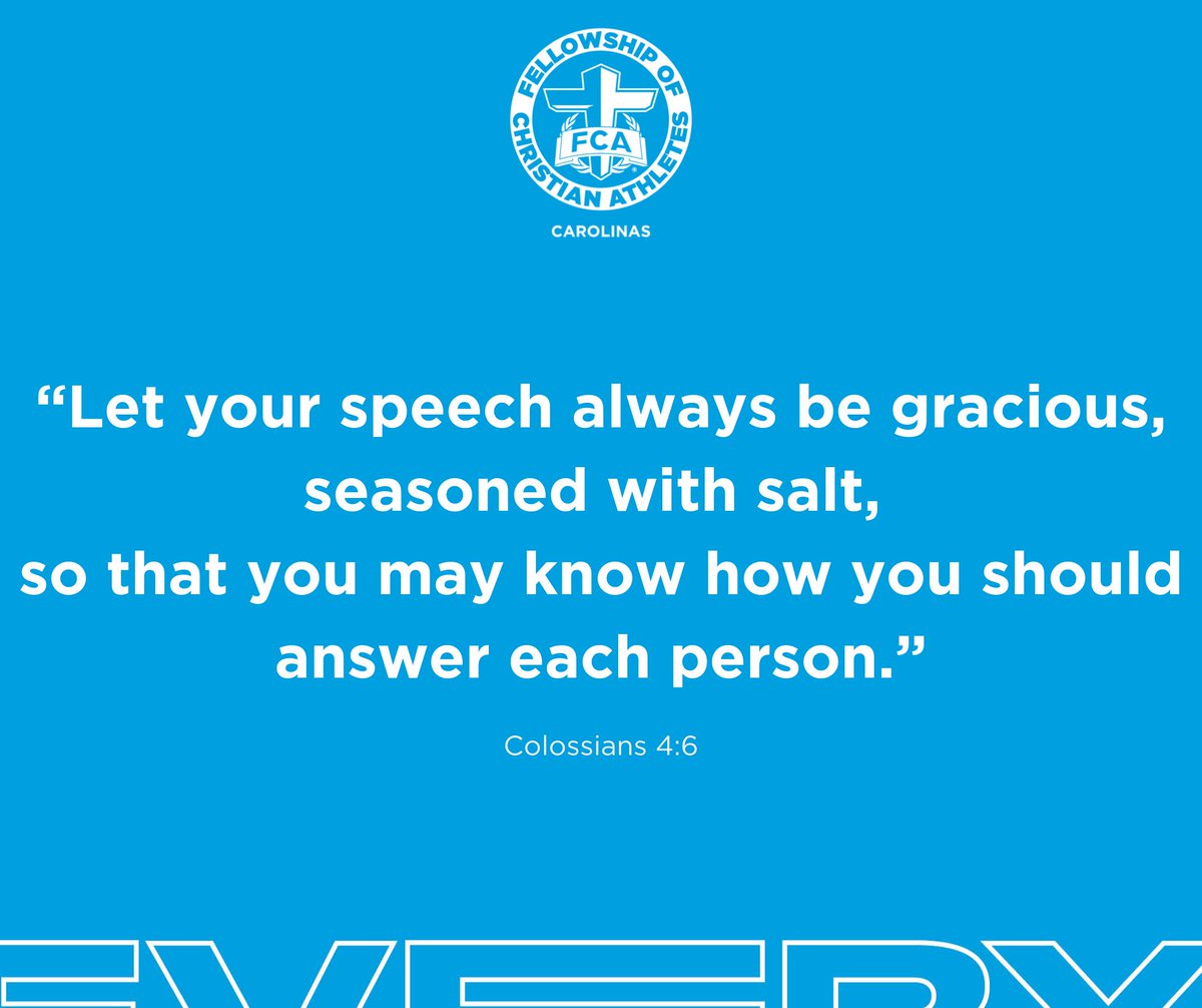 CarolinasFCA's tweet photo. Without love, truth will not draw people to Jesus, it will only depend the divide.  

Pray without ceasing, and be slow to speak. 

#gamechanger https://t.co/pyHmHHXt57