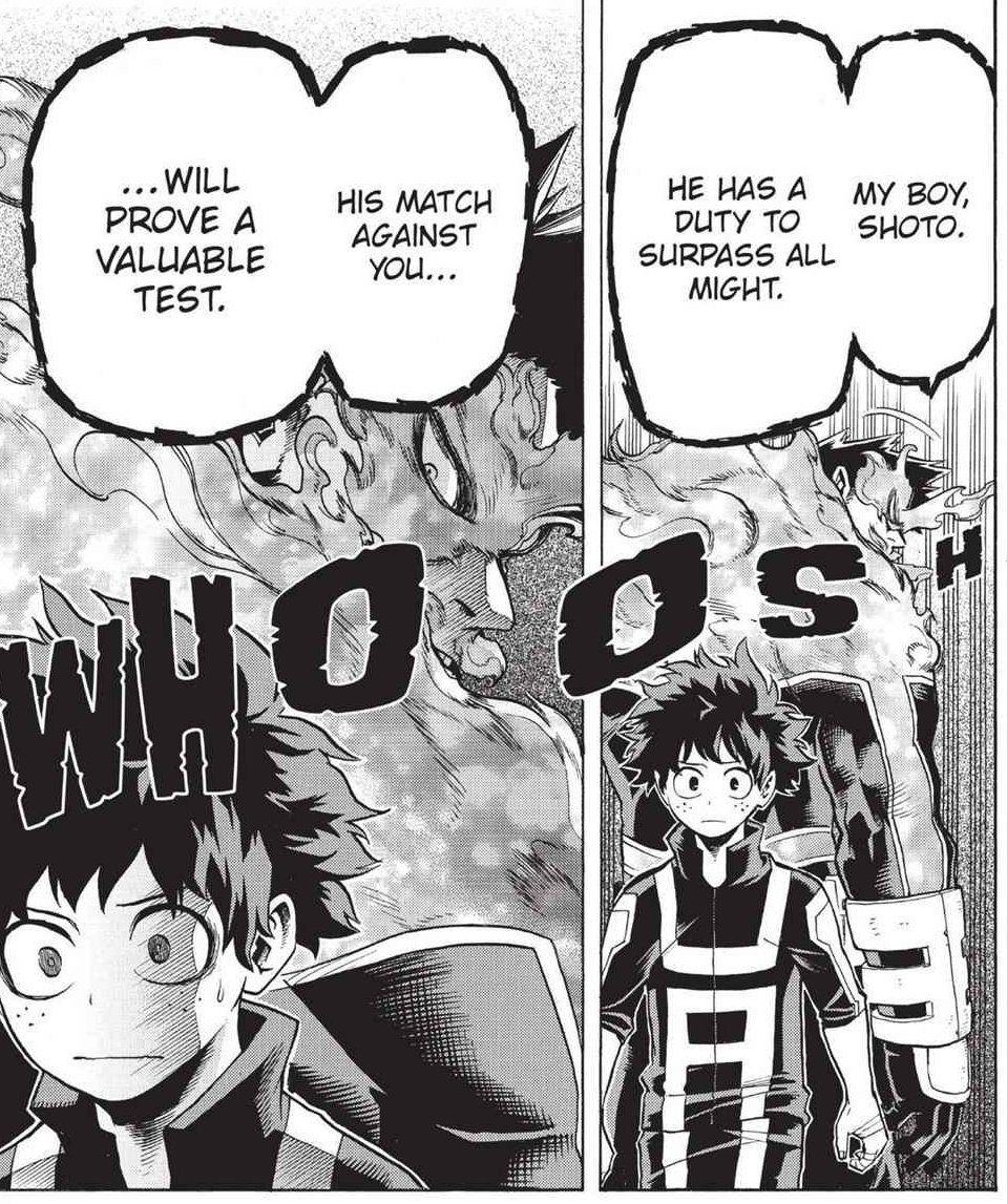 Endeavor wanted to use Deku to prove Shoto was stronger than AM, he didn't like Bakugo after he told him he was a jerk. Now he imagines a future where they both wait for his son 😭 