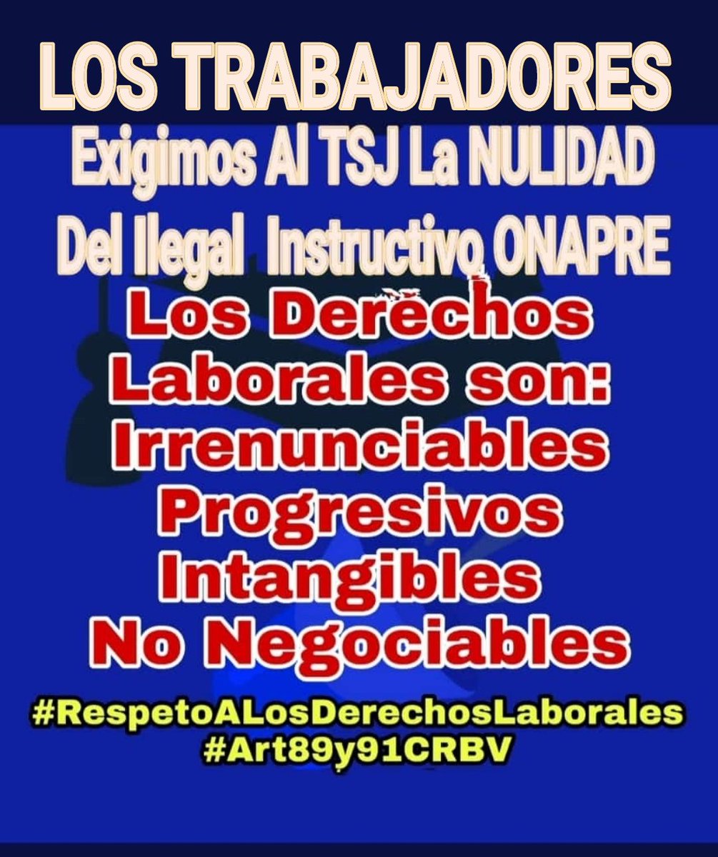 pablorangel_fvm's tweet photo. #25Jun DESPIDO INDIRECTO hizo el gobierno al eliminar las primas a todos los trabajadores de la Adm.Publica bajo la mirada cómplice del Min del Trabajo.Y al TSJ que le corresponde restituir el Derecho Constitucional confiscado no responde a solicitud de Amparo Constitucional https://t.co/AEcMjkjAB7