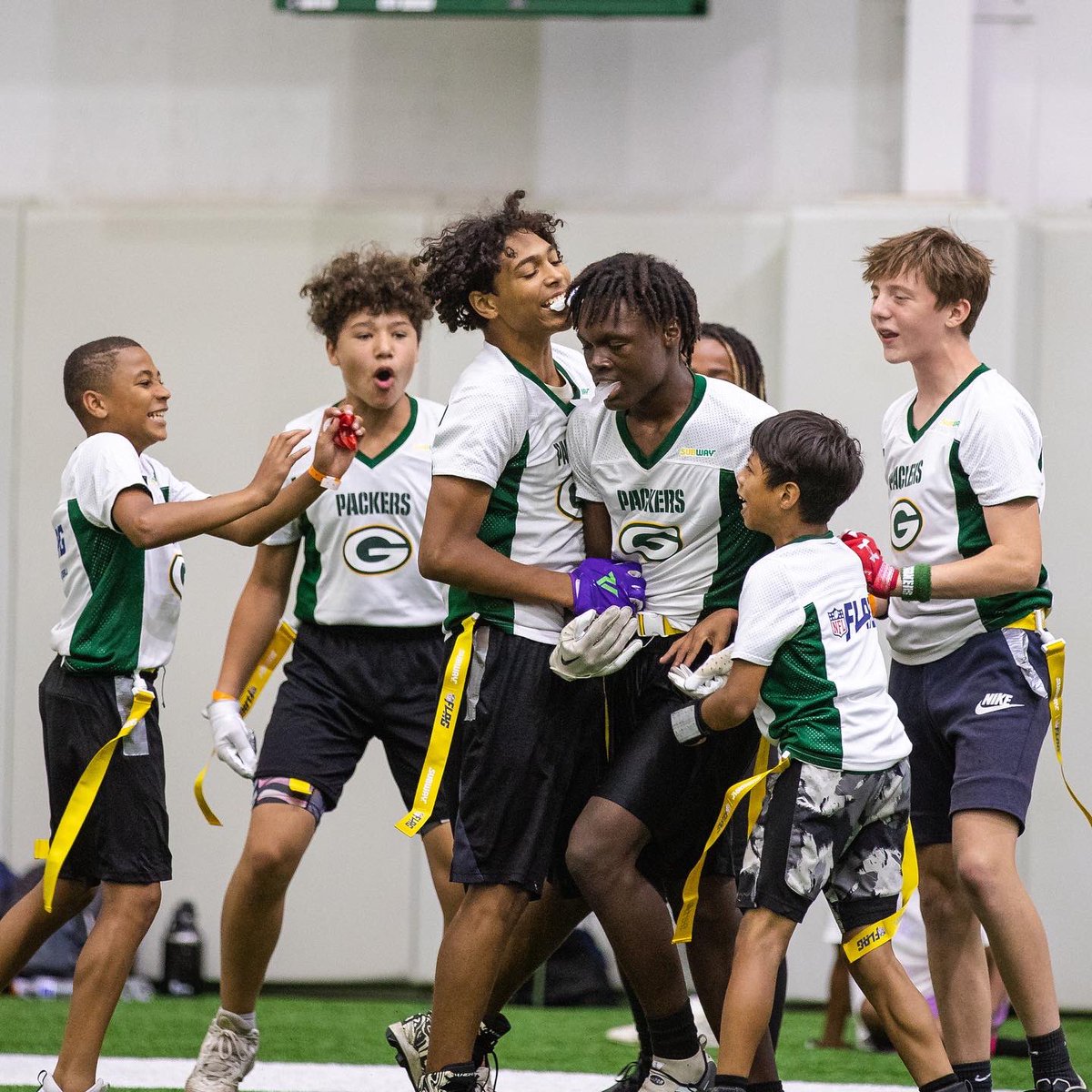 NFLFLAG's tweet photo. Cheesin’ extra hard today 😁🏆 https://t.co/N5qJbhIOCC