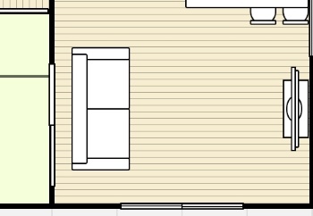そういえばねてるたさん……
真管真本描くにあたって、二人がたまに一緒に過ごすもしくは同棲するなら、このソファーの前に小さいテーブルとか置きそうやなって思って家具追加してまーす……