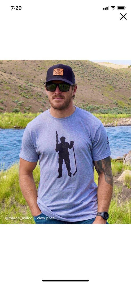 Boston Bruins veterans Brad Marchand and Kevan Miller along with their brand, March &amp; Mill Co have designed and released a shirt celebrating Warrior for Life Fund.

All profits from the shirt go directly to the Warrior For Life Fund.

marchandmillco.com/products/the-e…