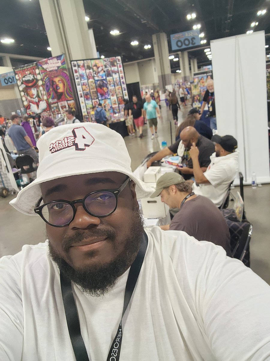 DKG72's tweet photo. #HeroesCon2022 Day 3. Making it happen. Having a good time. Made some good business connections. #gametime #comiccon #4sightstudio #4sightpublishing https://t.co/qOu23UP00n