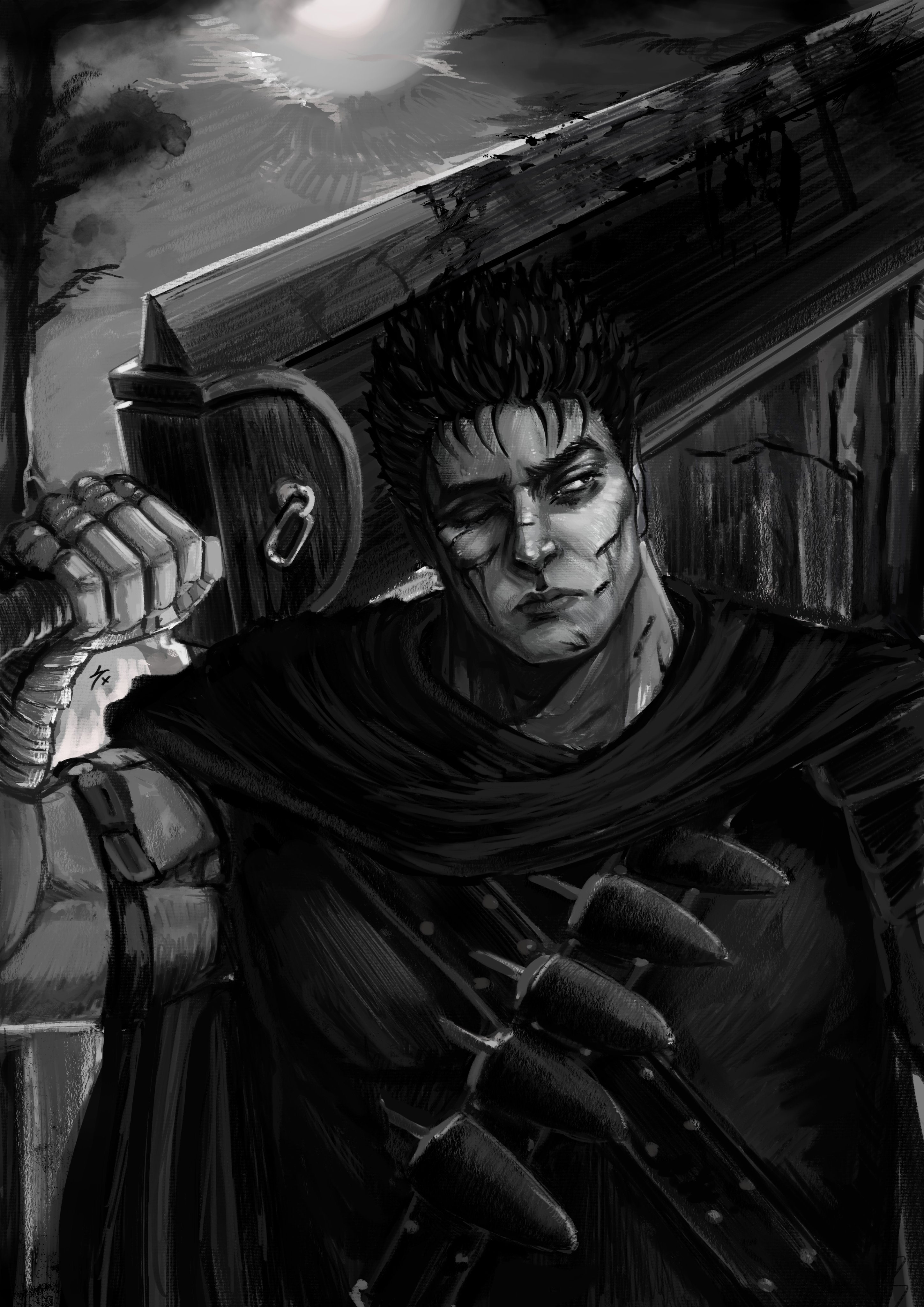 Sylvia Al Twitter ベルセルク ガッツ Berserk Berserkfanart Guts Gutsfanart Theblackswordsman T Co Wgfbckjf7x Twitter