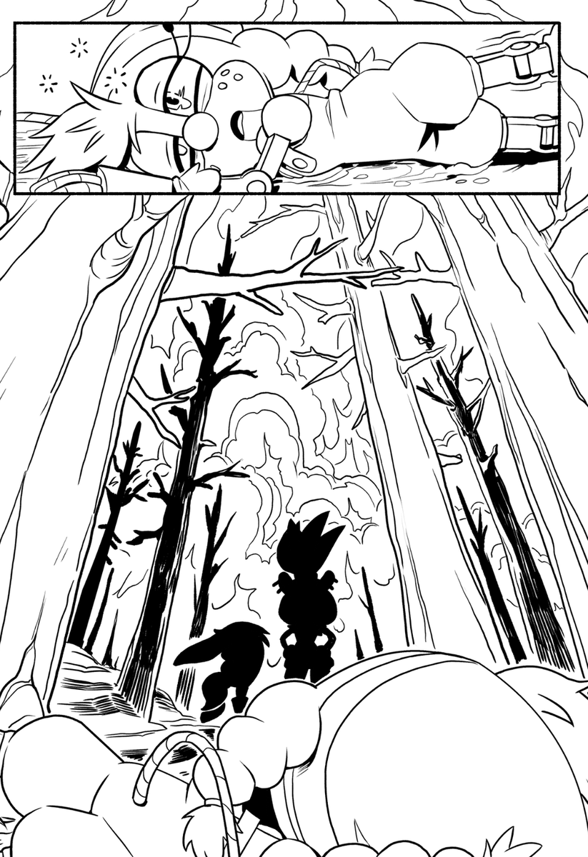 idk if i ever posted it but 

I inked some page for IDW STH #46 last year! It was the first inking job i ever did for the main series! 

pencils by @SpiritSonic 

#idw #SonicTheHedgehog 