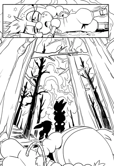 idk if i ever posted it but 

I inked some page for IDW STH #46 last year! It was the first inking job i ever did for the main series! 

pencils by @SpiritSonic 

#idw #SonicTheHedgehog 