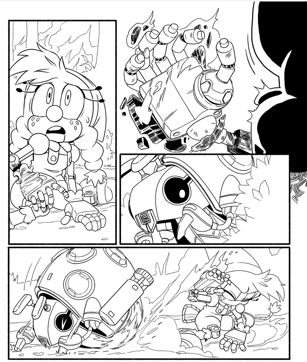 idk if i ever posted it but 

I inked some page for IDW STH #46 last year! It was the first inking job i ever did for the main series! 

pencils by @SpiritSonic 

#idw #SonicTheHedgehog 