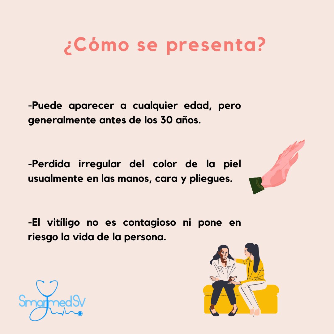 SmartMed_sv's tweet photo. Hablemos un poco de 💥vitiligo💥
Autor: Dr. Roberto Giron
@RobertGiron 
#SmartMed_sv #SmarttalkSV https://t.co/HUt9SKvmvL
