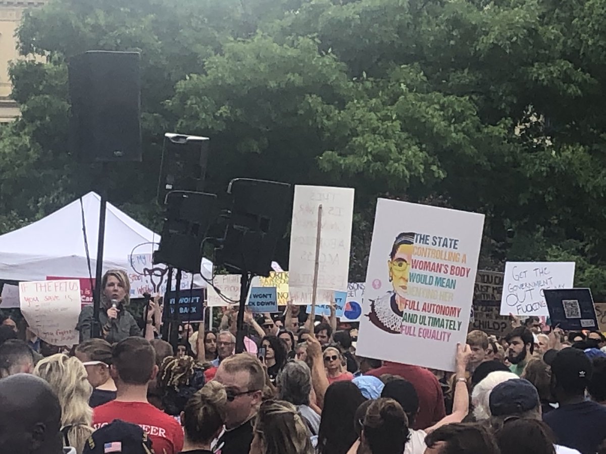 ohioaflcio's tweet photo. In #Columbus, @Russo4Ohio says “I am Allison Russo. I am House Minority Leader and I am pissed.” Thanks for stating reproductive rights are worker rights. https://t.co/ZfhBAZv4v3