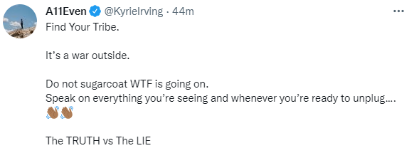 ClutchPoints's tweet photo. Kyrie Irving tweeted these cryptic messages this morning 👀 https://t.co/HBjCW5vn81