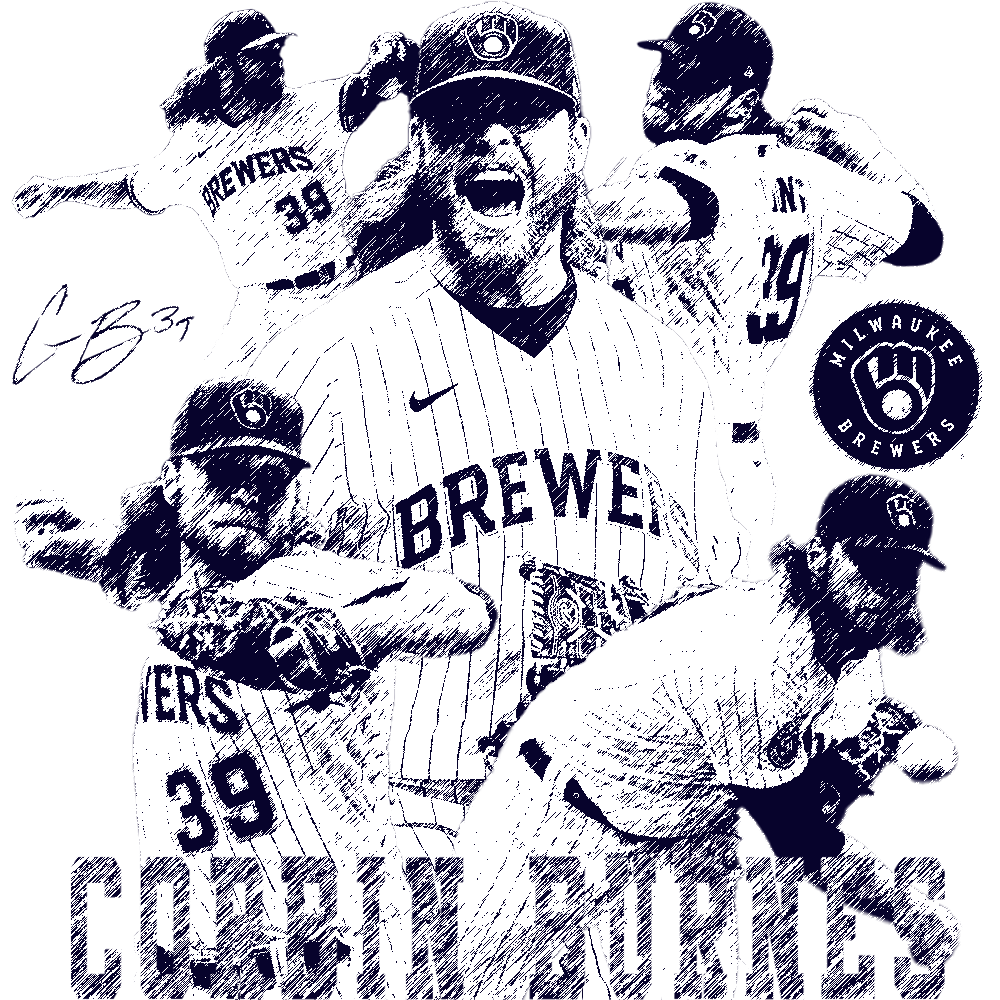 sam_thilman's tweet image. Made this for the @MLB strikeout leader @Burnes16. #ThisIsMyCrew #MLB #smgraphics #smsports #smdesign #mlbtheshow #mlbbfanart #MLBTwitter #Milwaukee #baseball
