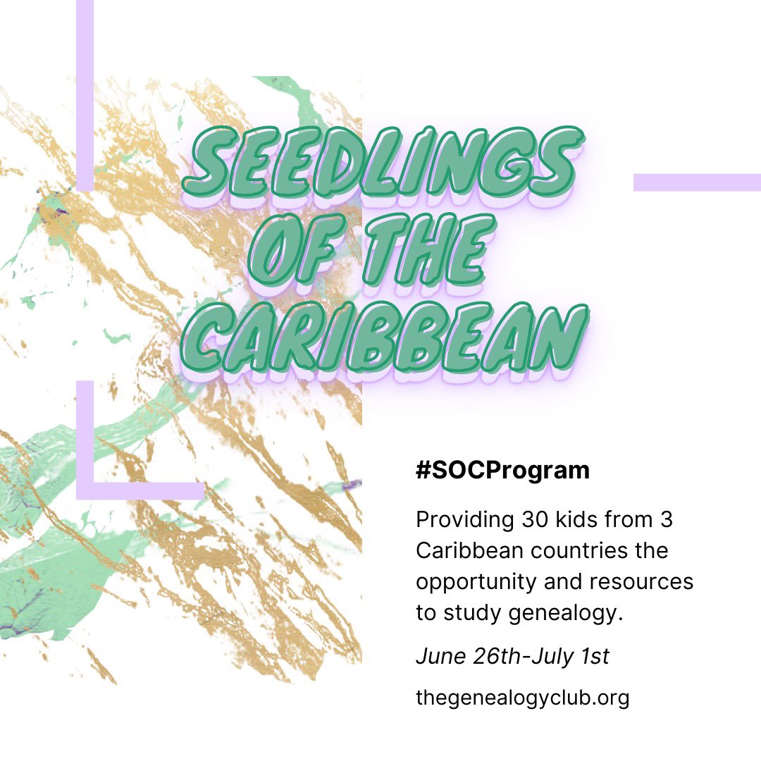 nestmgenealogy's tweet photo. We are is excited to announce our virtual pilot program taking place in 3 countries: Guyana, Trinidad, and Suriname! We are thrilled to provide 30 kids with the opportunity to study genealogy and it’s relating fields. Stay tuned for photos and more! #socprogram #findingyourroots https://t.co/tgj7iBhqnc