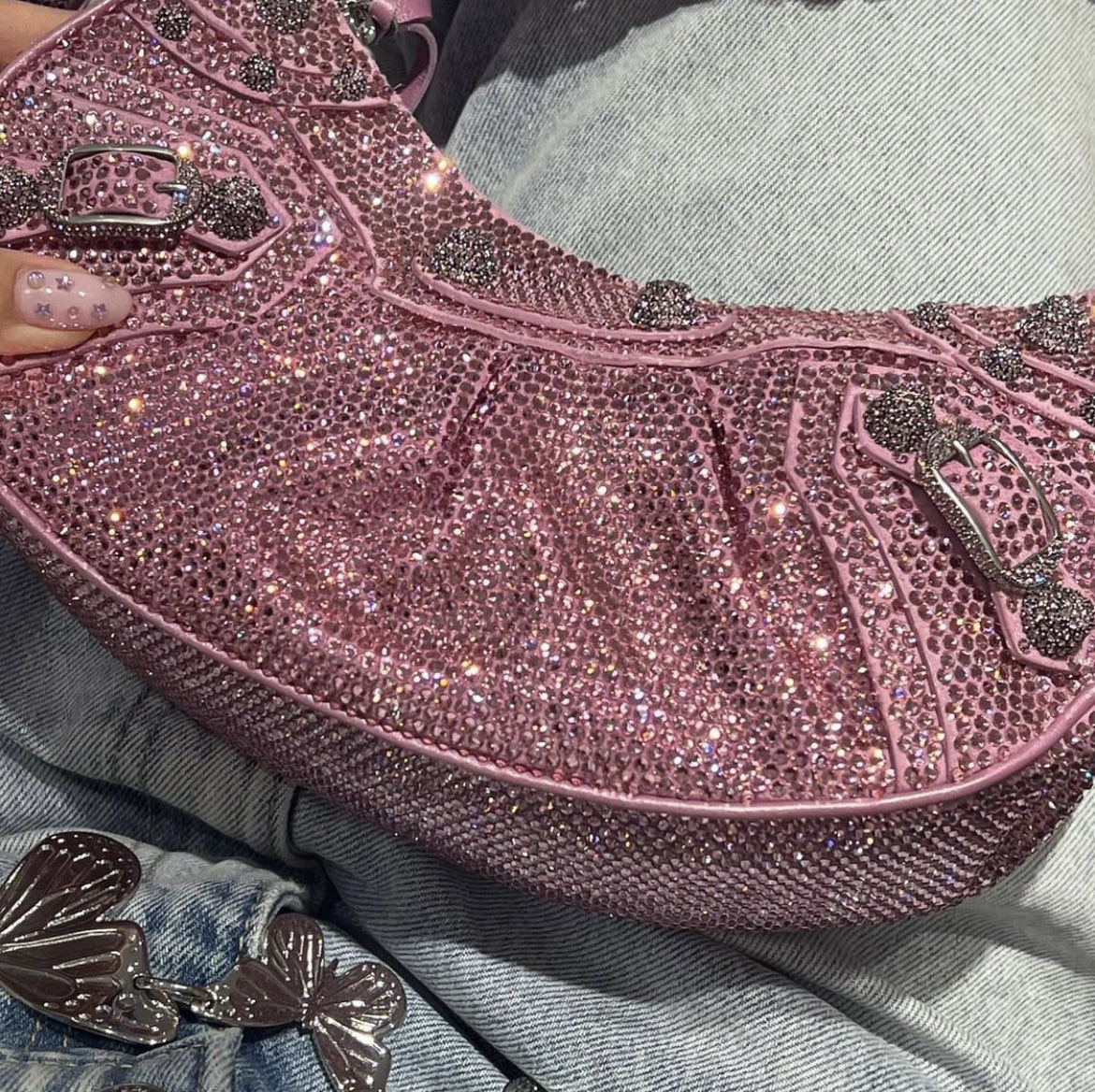 this sparky Balenciaga le cagole bag