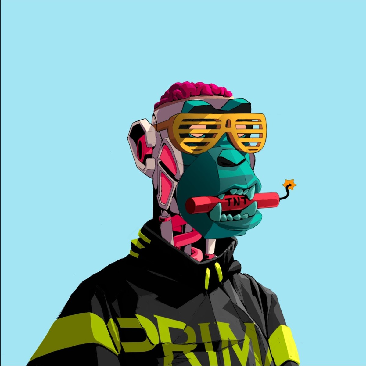 OrphanMidget's tweet photo. @Chase3000x @Primatesnft I been wanting either a #KidDynamite DAO or a #MonkeyBrains DAO to get in for my primate https://t.co/jlHGTXdiTS