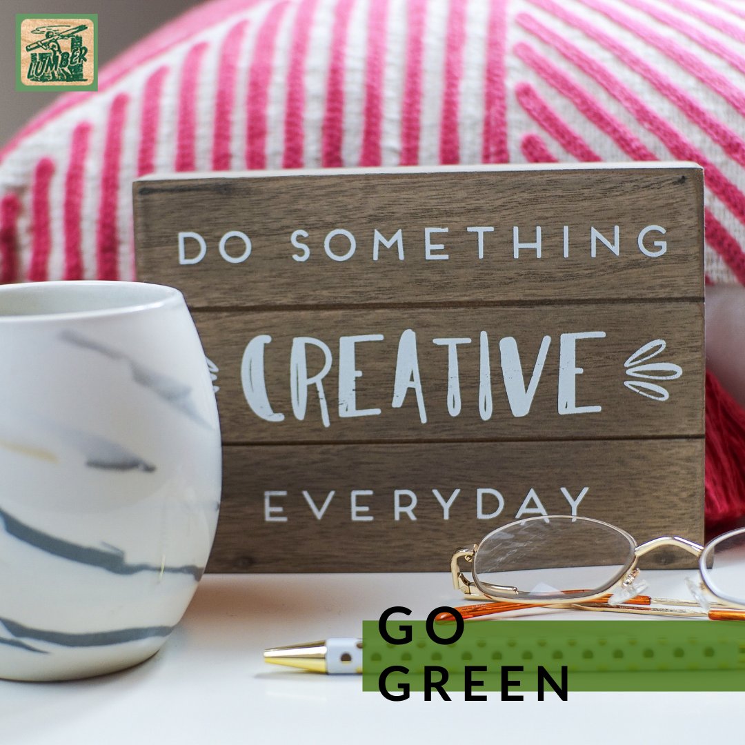 Take unused lumber and turn it into home decor, such as rustic shelving. #gogreen #upcycling