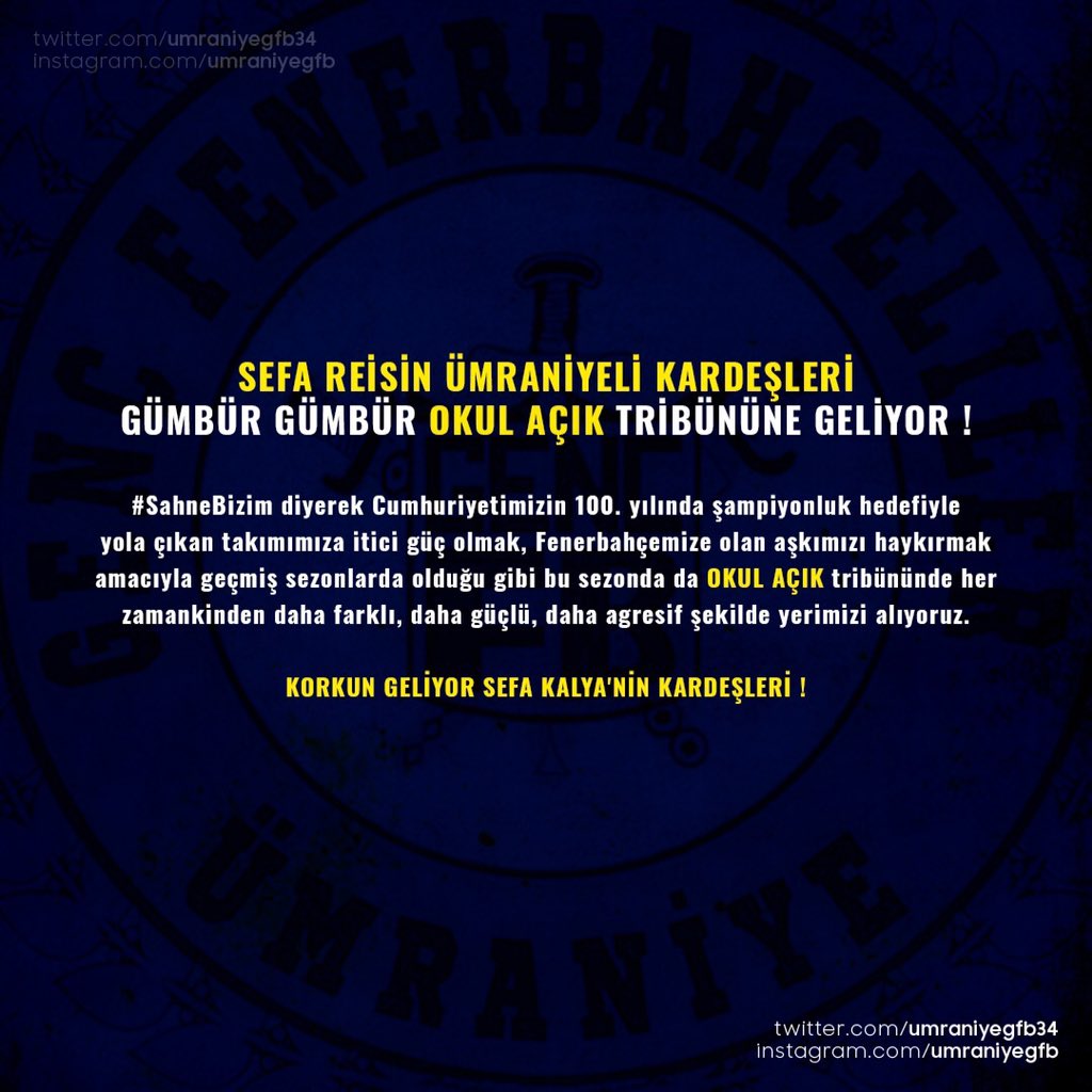 ÜMRANİYE GFB tweet media