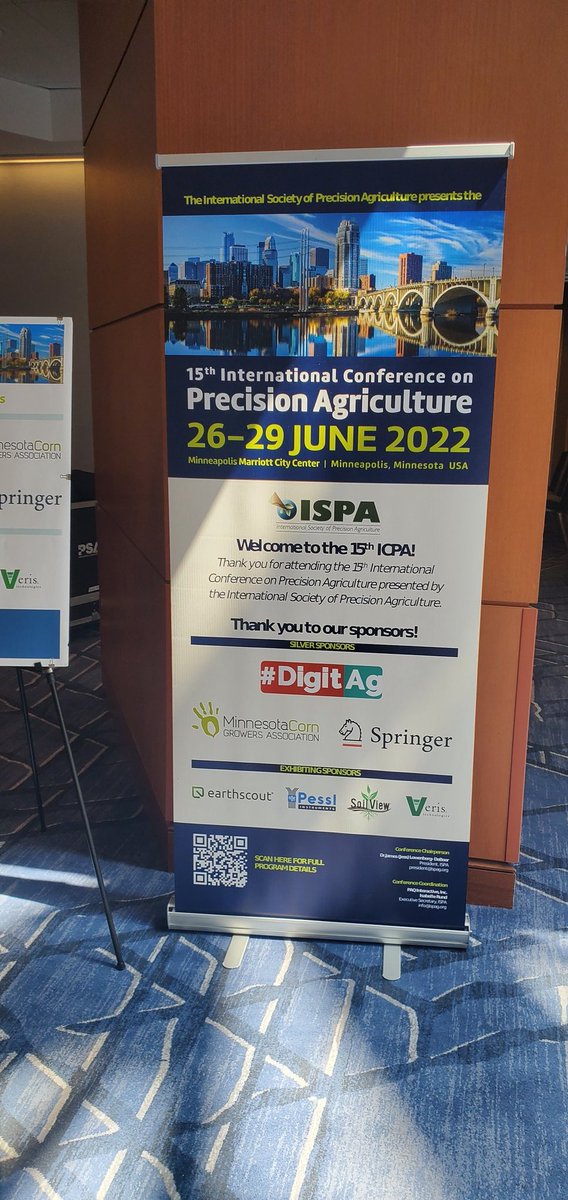 fultojp's tweet photo. Final touches before the start of #15thICPA in an hour!  Look forward to seeing folks to discuss #precisionag research and science.  #agtech #digitalag https://t.co/8yzVLOw49B