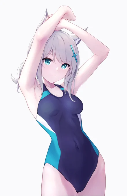 水着シロコ
#ブルアカ  #ブルーアーカイブ  #BlueArchive 