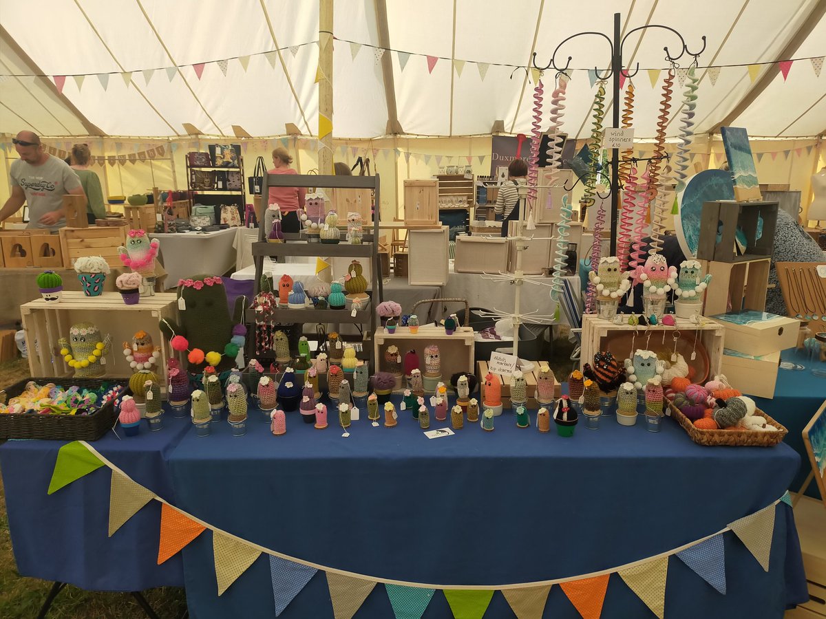 Had had the best time this weekend with <a href="/real_ilovewight/">Real I Love Wight Events</a> in the makers marquee at the Royal Isle of Wight County show. Thank you so much to all those who popped by to say hi. So many of the cactus army have made new friends and gone to there forever homes🥰 #crochetcacti