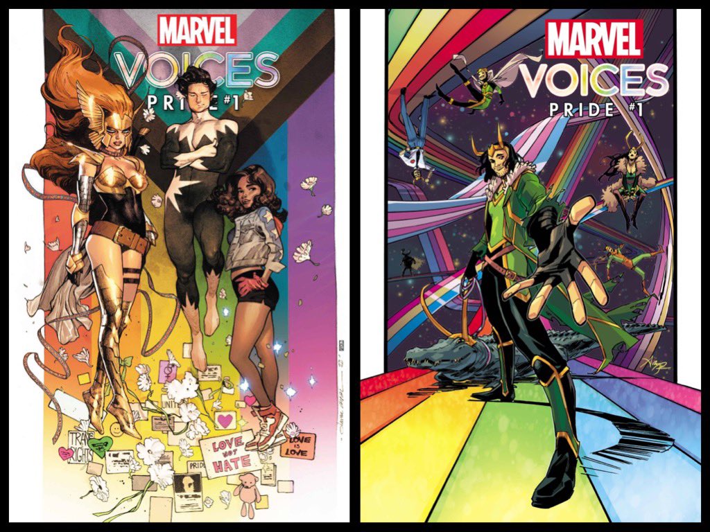 New ✨#MarvelCosmic✨ #comics this week for #NCBD (6/29/22)
✨
#MarvelVoices Pride #1
✨
W-#CharlieJaneAnders/#ChristopherCantwell/#AndrewWheeler/#AlyssaWong/#DannyLore & more,A-#StephenByrne/#BrittanyWilliams & more
✨
A-#OlivierCoipel
B-#AmyReeder
✨
#Pride #Pride2022