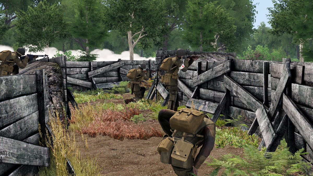 ark_arma's tweet photo. part 1/2 Brave soldiers of ARK took part in our #arma3 WW2 session yesterday. Here are some highlights of said #arma session:
1) We first started with "Not Brecourt Manor" as US Airborne. Had easier time then Easy Company did.
2) Next we fought as USMC against SNLF on Pulau. https://t.co/MZTN3nPm62