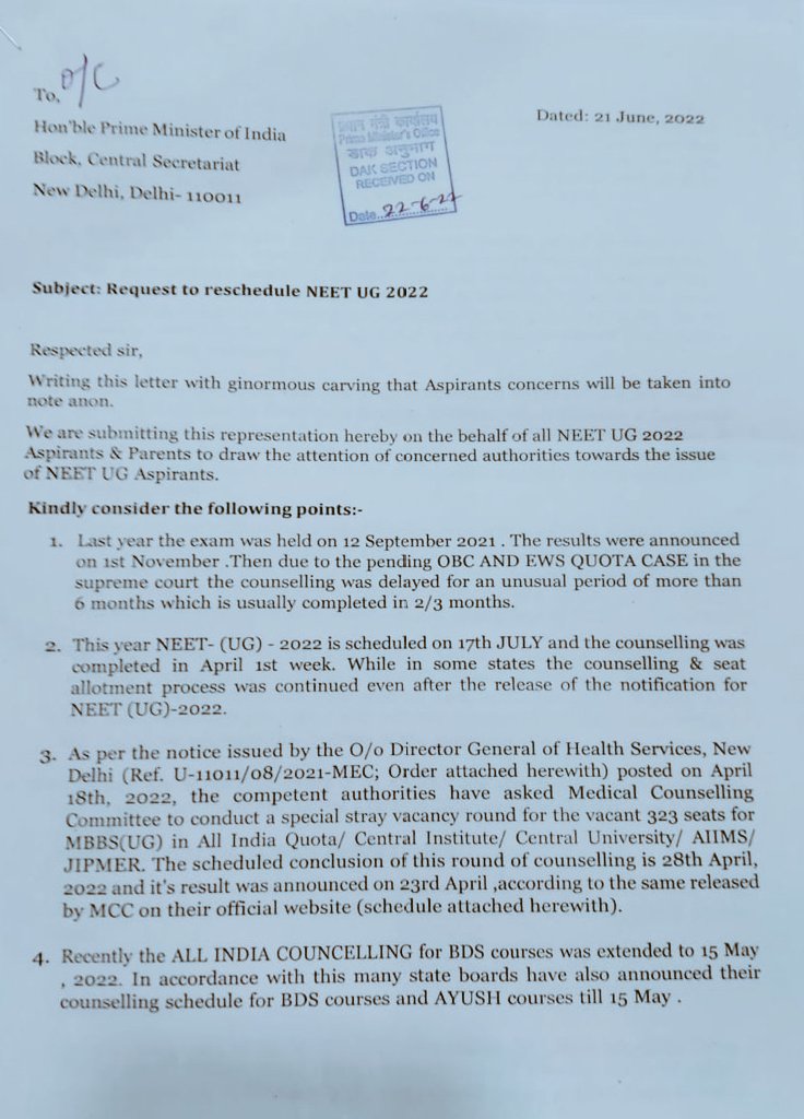 ThePradeepRawat's tweet photo. #MODIJIextendNEETUG 
Our humble submission on behalf of NeetUG aspirants to please Give them an extended WINDOW of 40 More days!
Students will be eternally grateful 🙏 Modiji https://t.co/DwnQ9skMPl