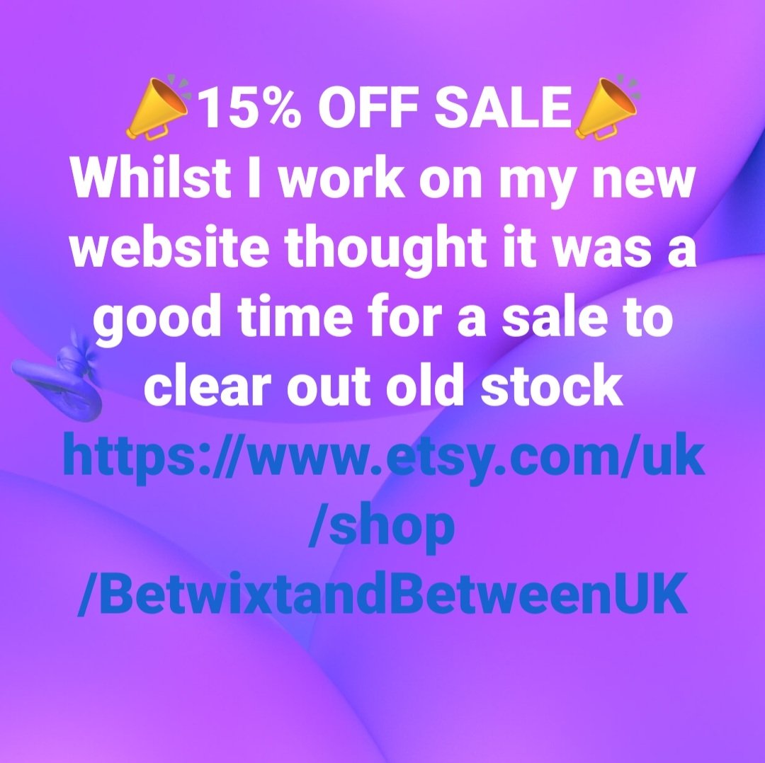 📣15% OFF SALE📣
etsy.com/uk/shop/Betwix…