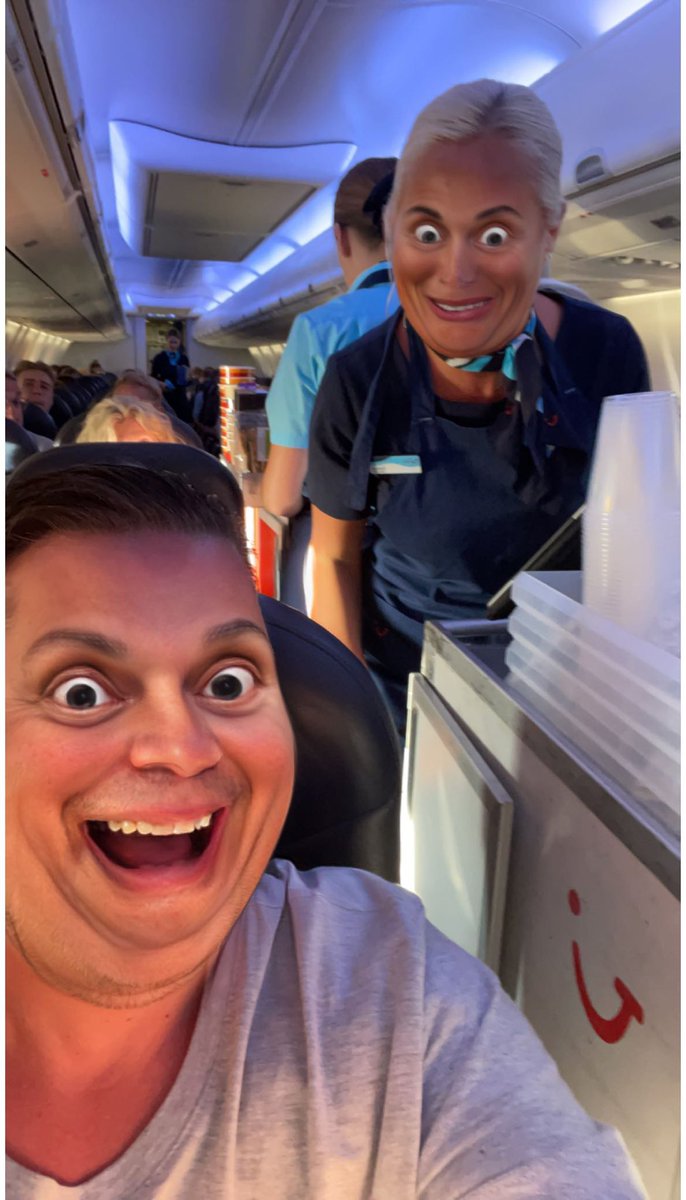 ScovilleFire's tweet photo. Great to see the cabin crew onboard my flight having a laugh and making my flight special thank you @TUIUK https://t.co/AbhAYcD7mg
