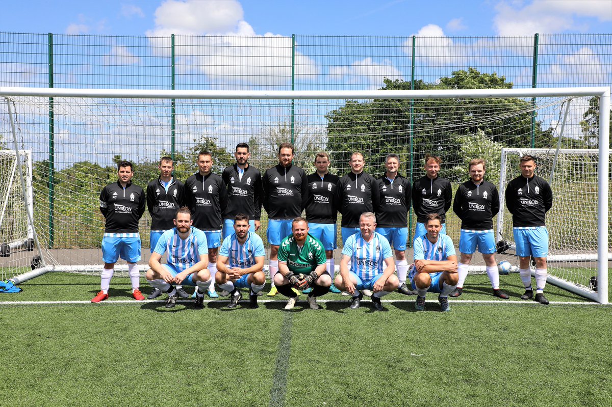 After all the restrictions, we have finally had the opportunity to take the team photo with the new @IoUnison sponsored kit and training tops. And a good 6-3 win to top the day off. @jayiowunison <a href="/IOWNHS/">Isle of Wight NHS Trust</a> <a href="/TeamIOWNHS/">IOWTeamNHS</a> @BlacklerMandy @KirkWard_NHS