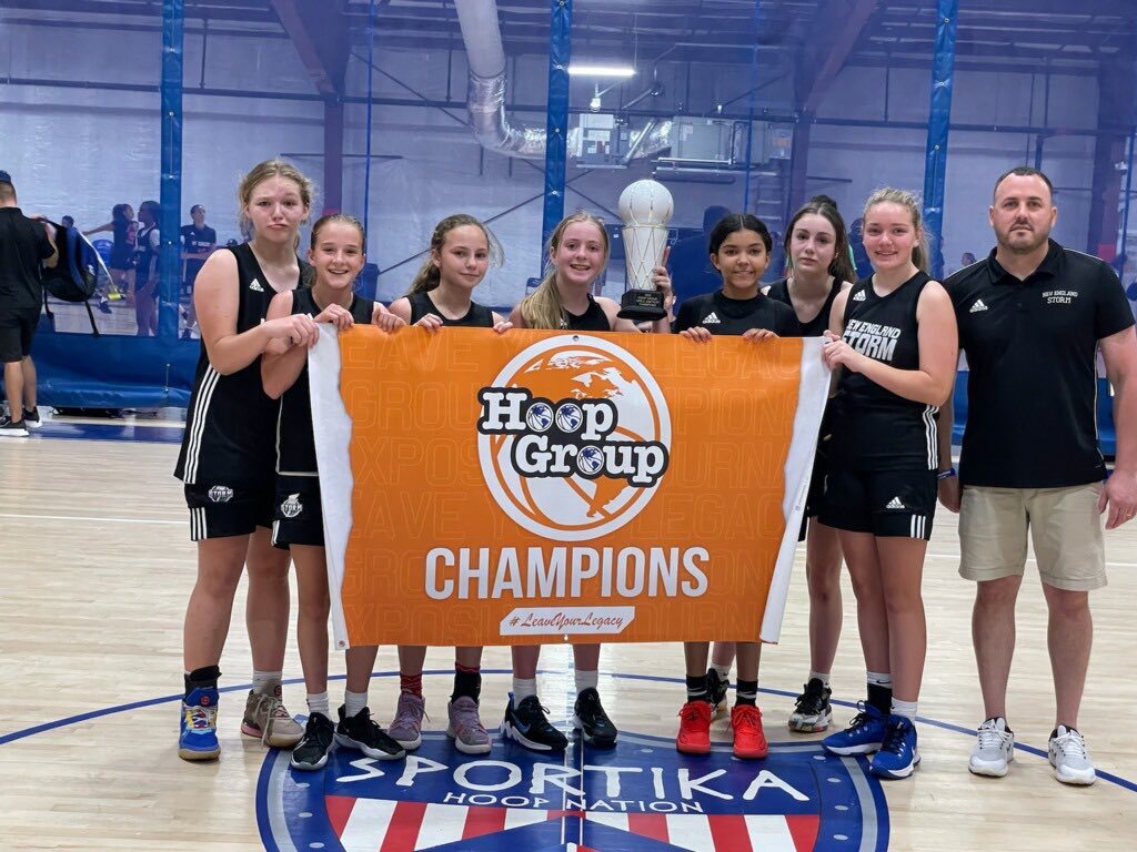NEStormBball's tweet image. Your @hgsl_girls 7th Grade Champs have been crowned. Congrats to the NE Storm Platinum on winning the NJ Jamfest! 
#NEStorm