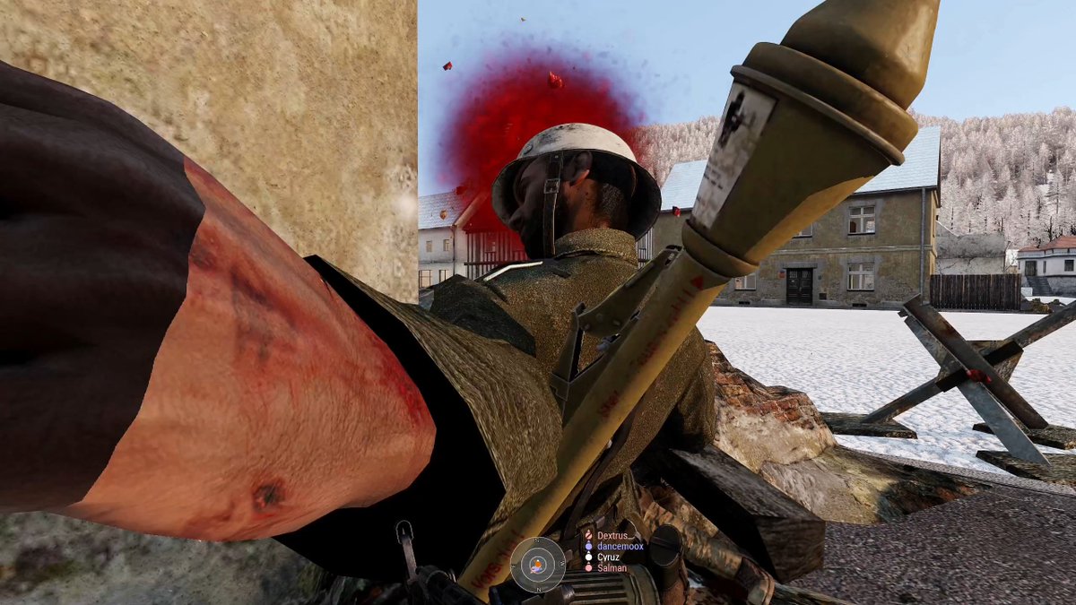 ark_arma's tweet photo. part 2/2 3) Then we defended an outpost as the British on Tobruk. Those PIATs came really handy when the Panzers got real close.
4) And finally, we tried to escape from the encircling Americans as the Germans at Montherm, Ardennes. As you can see, some of us did not survive. https://t.co/CSItRzgWfU