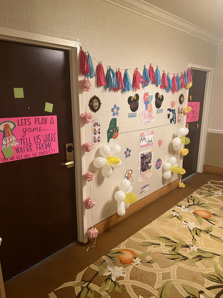 This is what teachers do to their HOTEL  room doors at a teacher conference. Teachers are pretty incredible🍎❤️ #gyto <a href="/getyourteachon/">Get Your Teach On</a>