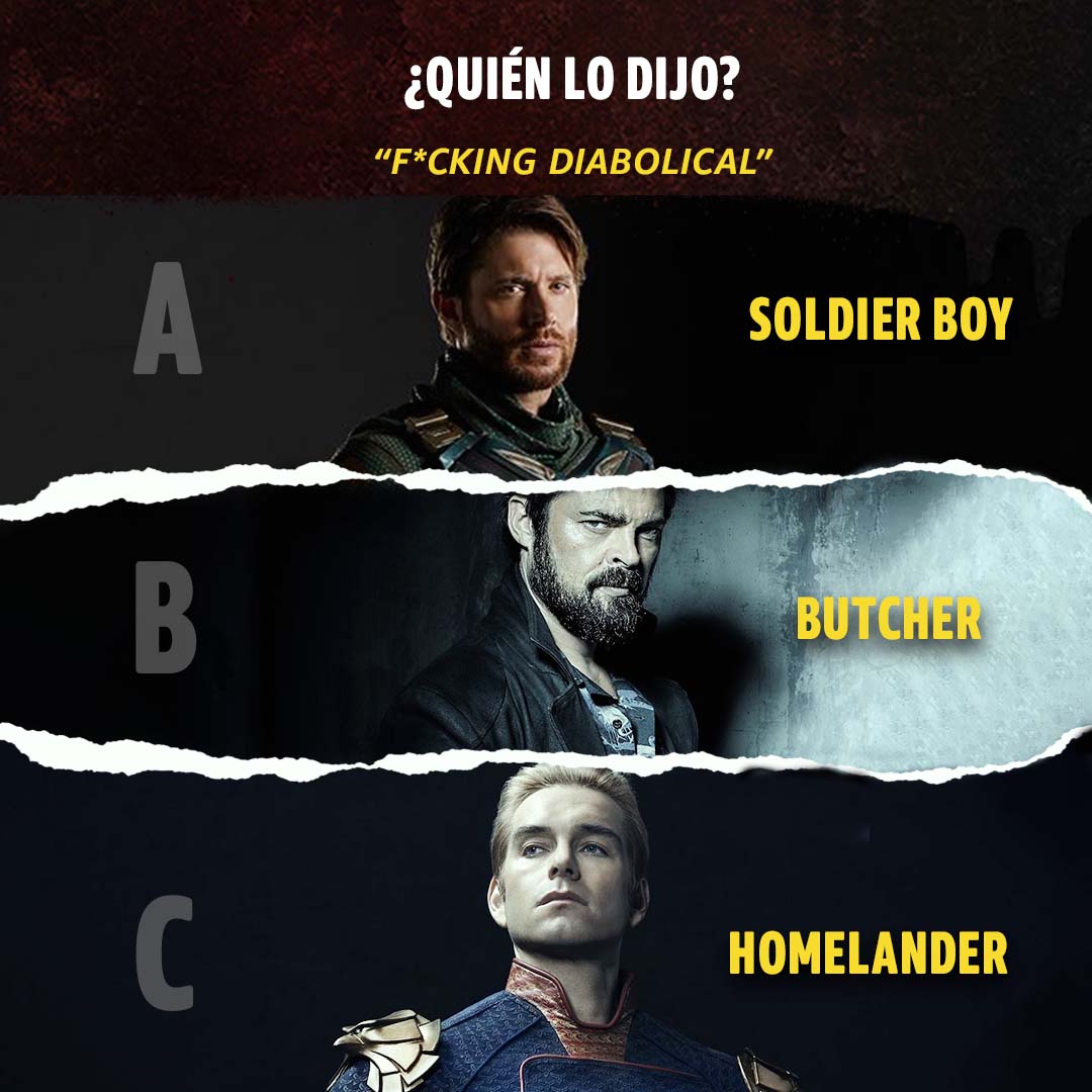 PrimeVideoLat's tweet photo. ❤️ Soldier Boy
RT Butcher
💬Homelander https://t.co/V2pFwpZsHj