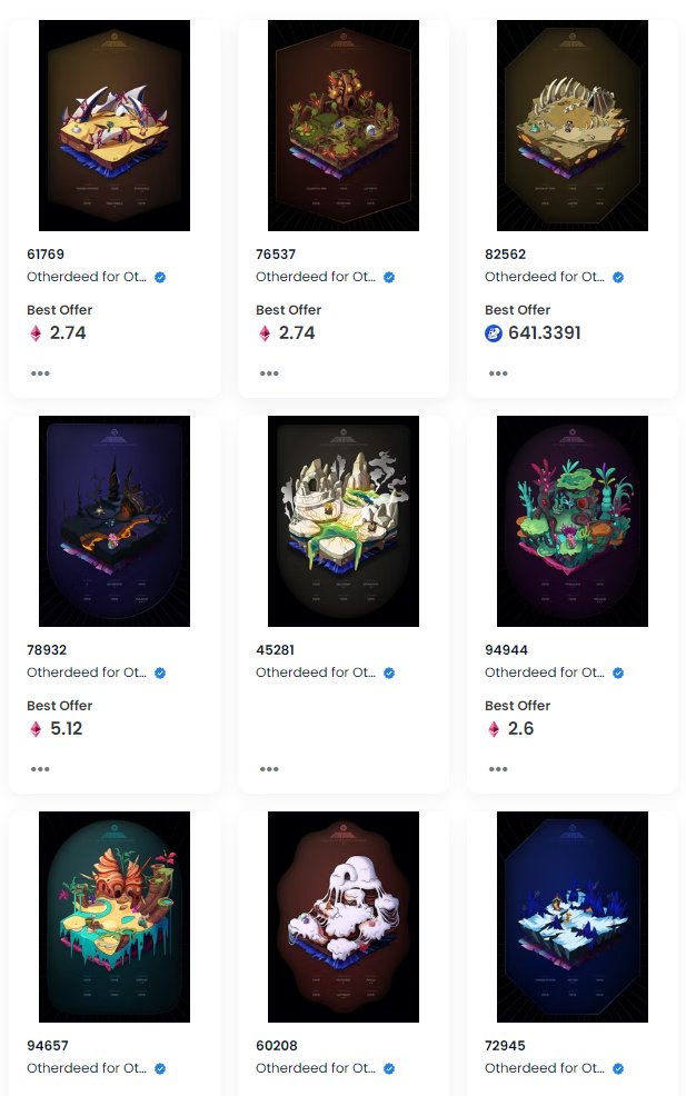 HollanderAdam's tweet photo. Just made my final "store ETH in high-quality projects" play.

Picked up 9X more @OthersideMeta deeds; bringing my total to 20X, including 5X <100 count artifacts.

I think folks are in the "out-of-sight, out-of-mind" phase of Otherside. It's a gamble.

We'll see how this ages 🤷‍♂️ https://t.co/hwY1bVLm2s