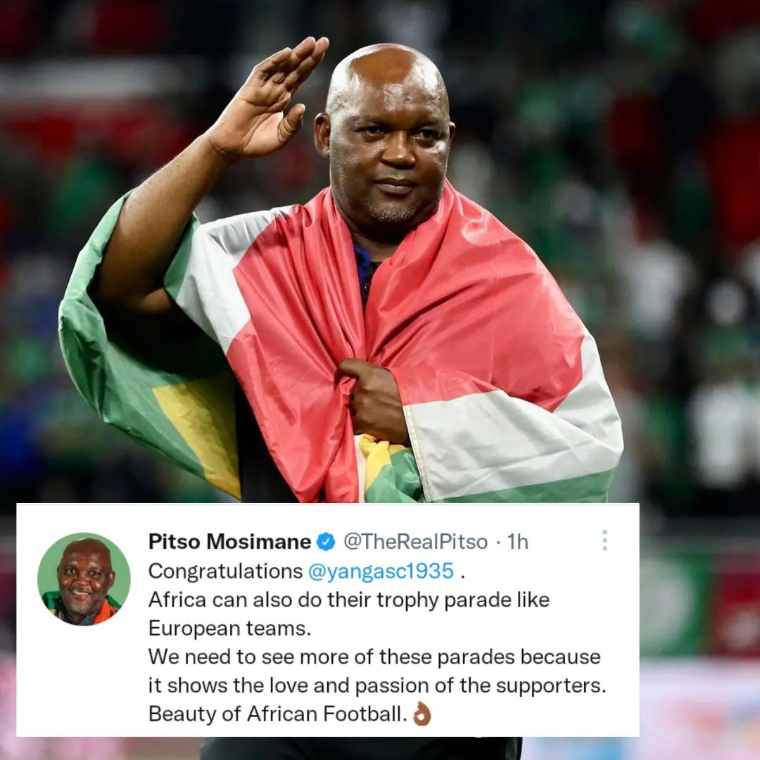 SangaClement's tweet image. Yanga has shown the rest of African countries how to best celebrate the championship, such wonderful trophy 🏆 parade in Dar Es Salaam. #GreenAndYellow