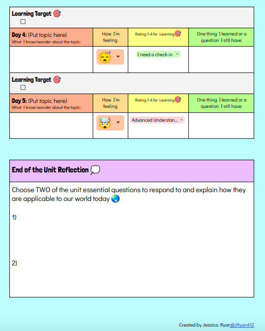 jryan412's tweet photo. 👉 HERE is another example of how I've used
@googledocs dropdown menu for a unit plan 🗓
I ❤️ using emojis in the dropdown for SEL check-ins
Feel free to make a copy & edit to your liking ✏️
🔗https://t.co/9Nbs9HRZnd
#edtech #edutwitter #GoogleEDU #edchat https://t.co/Z7zKSsTgrY