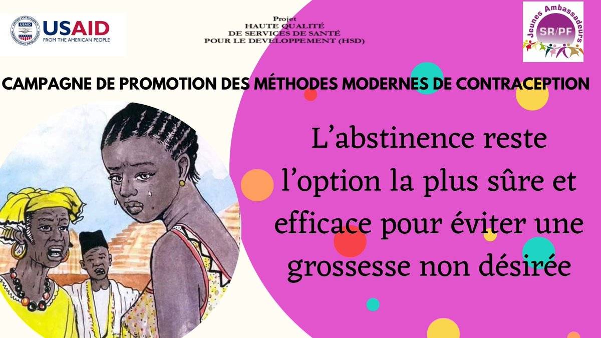 abou_maimouna's tweet photo. L'abstinence reste l'option la plus sûre et efficace pour éviter une grossesse non désirée
#UtilisonPF
#USAID_HSD @Jhpiego @USAID @AribotJacqueli2 @jasrpfguinee @ALLIANCEJASRPF @POuagaPF @GquiOse @ajddurable @ONG_AGDD @cjflguinee https://t.co/qR6TE1ONEu