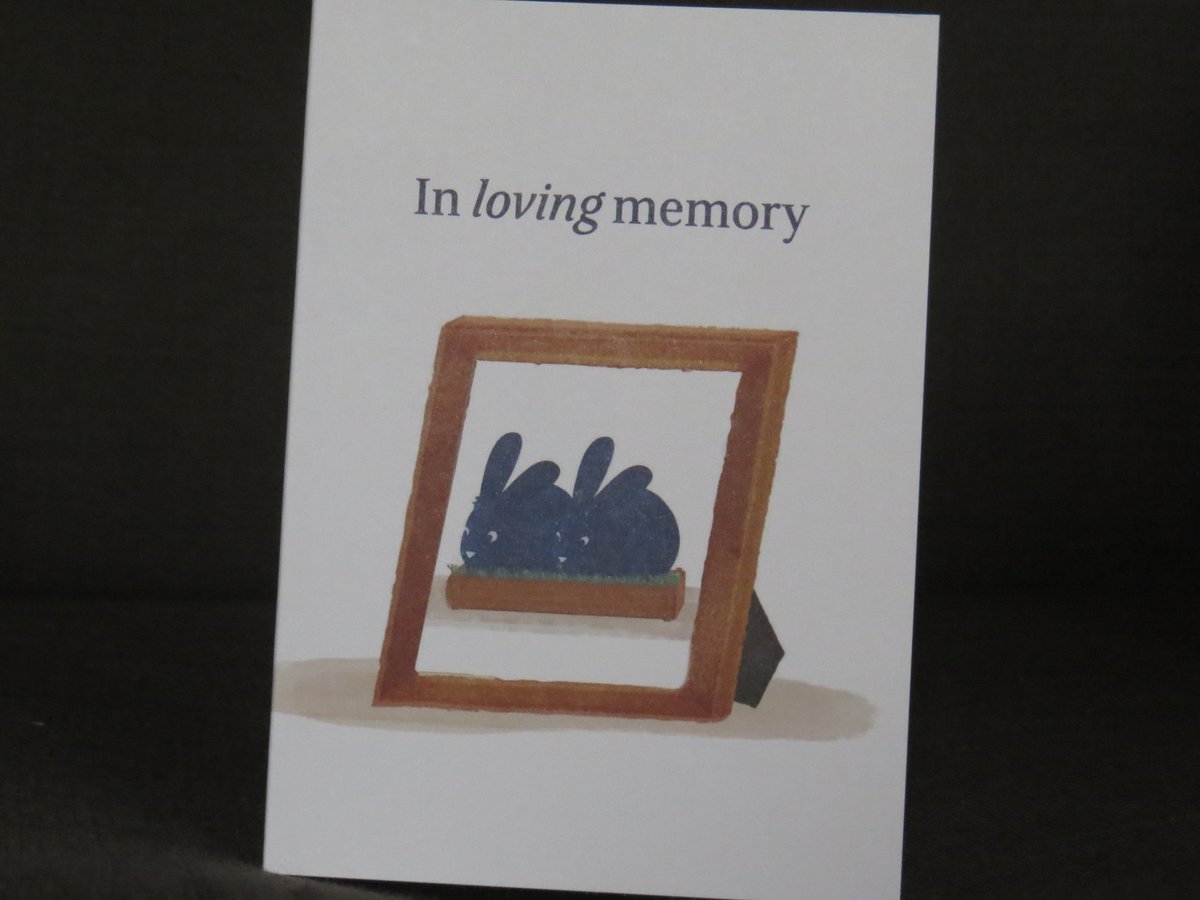 JackDRabbit2's tweet image. A lovely "In Sympathy" card from @Medivet_UK Watford, Thank you so much.

A week later and the pain is still so strong,

Dave (dad slave!)