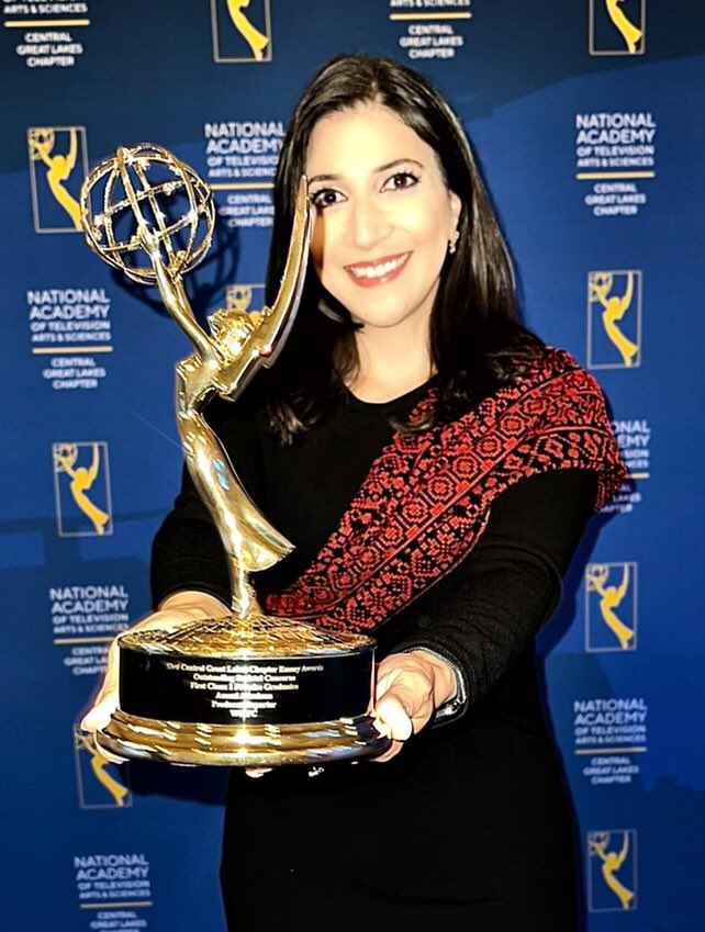 uakronalumni's tweet photo. Congratulations to UA alumna and WKYC journalist Amani Abraham '11 on her recent win at the 53rd Great Lakes EMMY awards! 🌟🥳

https://t.co/sPIq5MUK5s https://t.co/FB6SPx9fSa