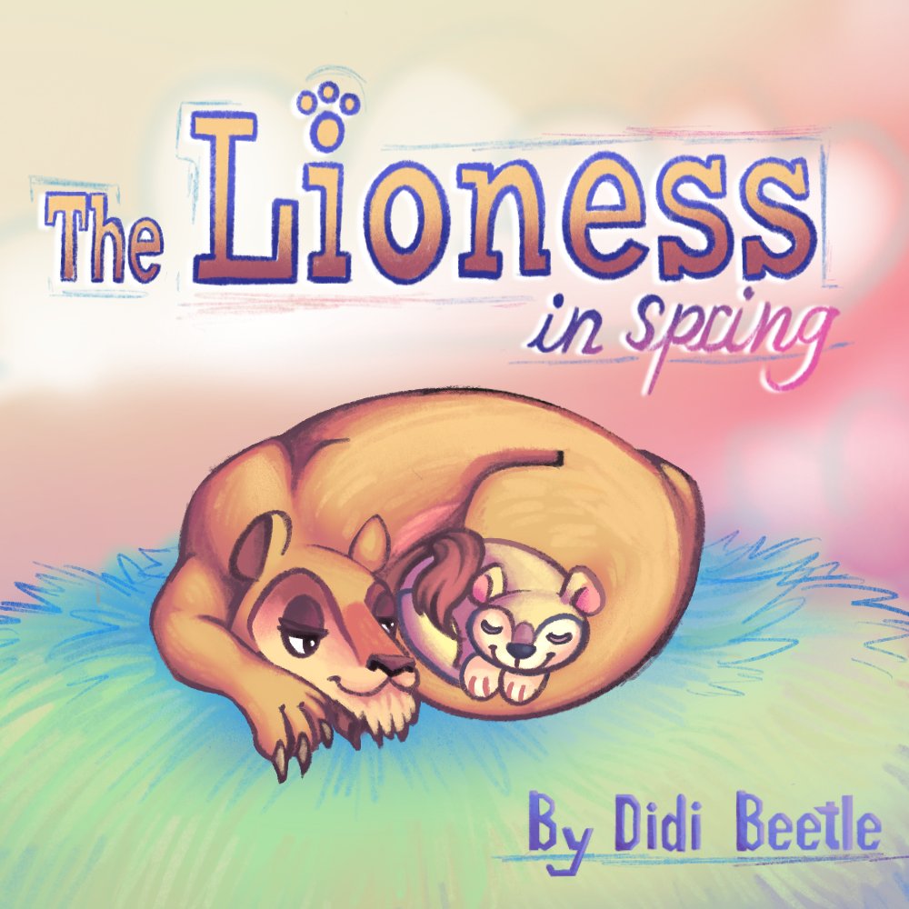 BeetleDidi's tweet photo. another #ChildrensBooks concept : ) this one is an adaptation of an aesops fable about a baby lion as a counting learning book! I think my digital painting is better now... https://t.co/7gIAQZ1UjM