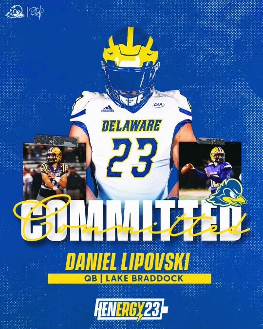 dlipovskii's tweet photo. Thank you to everyone who has got me to this point. I am 100% committed to the University of Delaware! #gohens https://t.co/kcBSPwvbwq