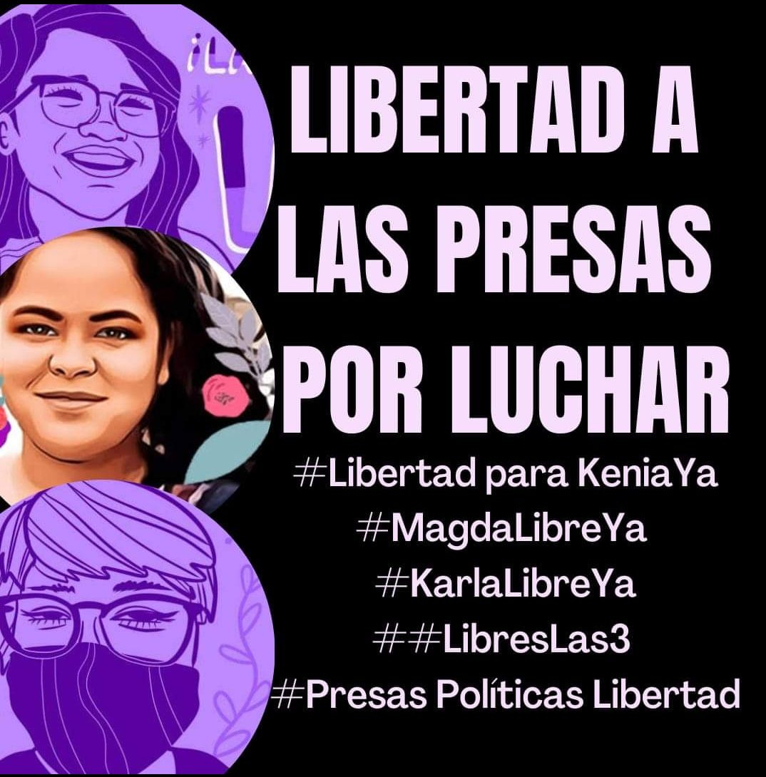 LibresYa_'s tweet photo. 🚨Comunicado: Libertad para Kenia Hernández YA !
https://t.co/1hcLvr3Uo9
@ParaKenia
#LibertadparaKeniaHernándezYa
#LibresLas3
#LibreKarlaYa
#LibreMagdaYa
#PresasPoliticasLibertad
#Fuegoalasprisiones
#FuimosTodas https://t.co/nrMyqL6eKY