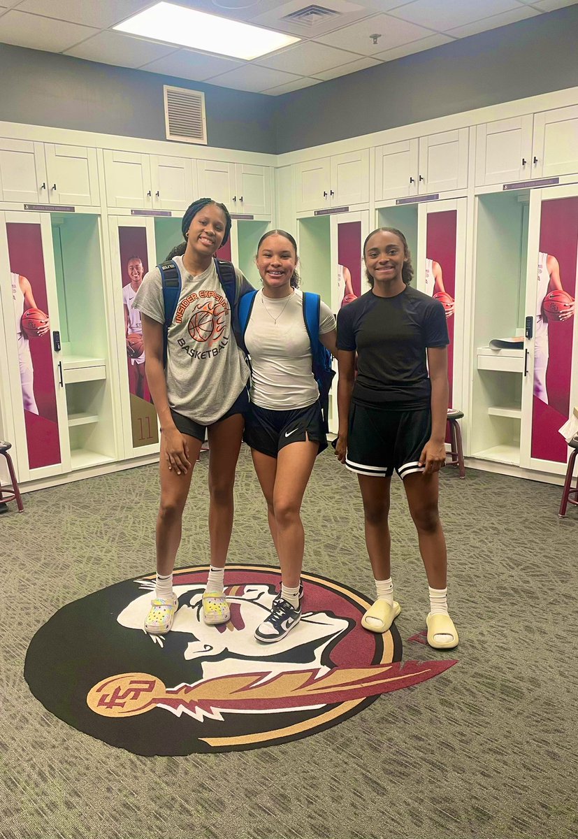 InsiderExposure's tweet photo. Fun day in Tallahassee at @fsuwbb Elite Camp watching some really talented players.  

Really appreciate @CoachBrookeFSU @CoachCRCarter @CoachFerrara @CoachMoToles &amp; the entire staff for putting together a great day of 🏀. 

2023 @aves_865 was my MVP, had a dominating performance https://t.co/Fb5jPnMc20