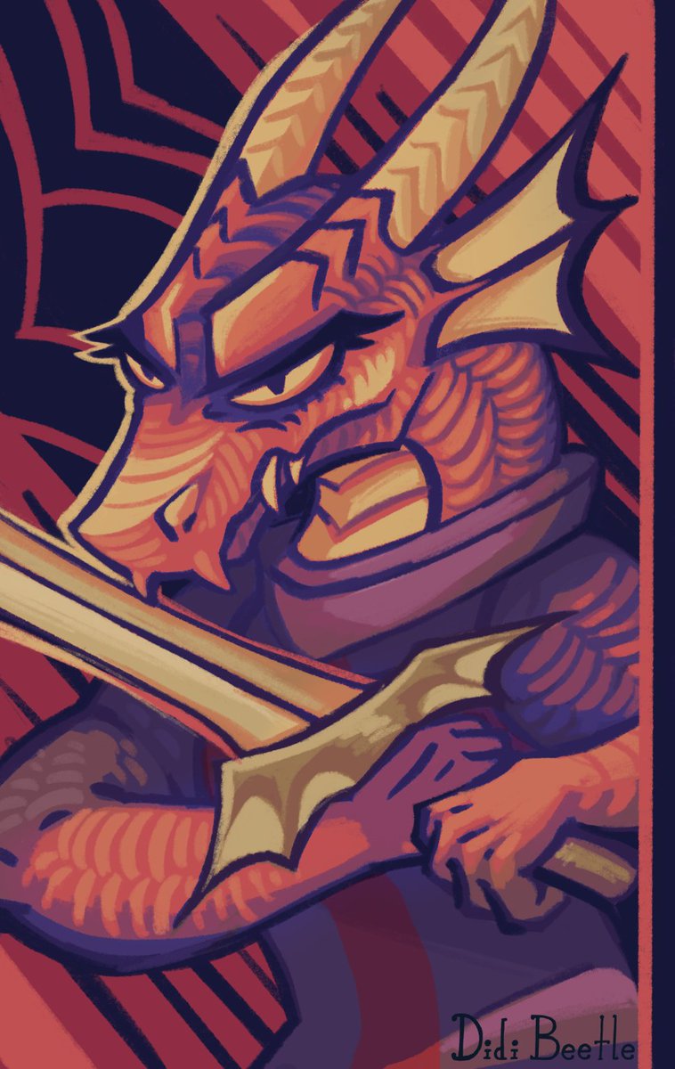BeetleDidi's tweet photo. just a dragon. this was a bday gift for my brother one year of his oc! https://t.co/Akvi8SfIYX