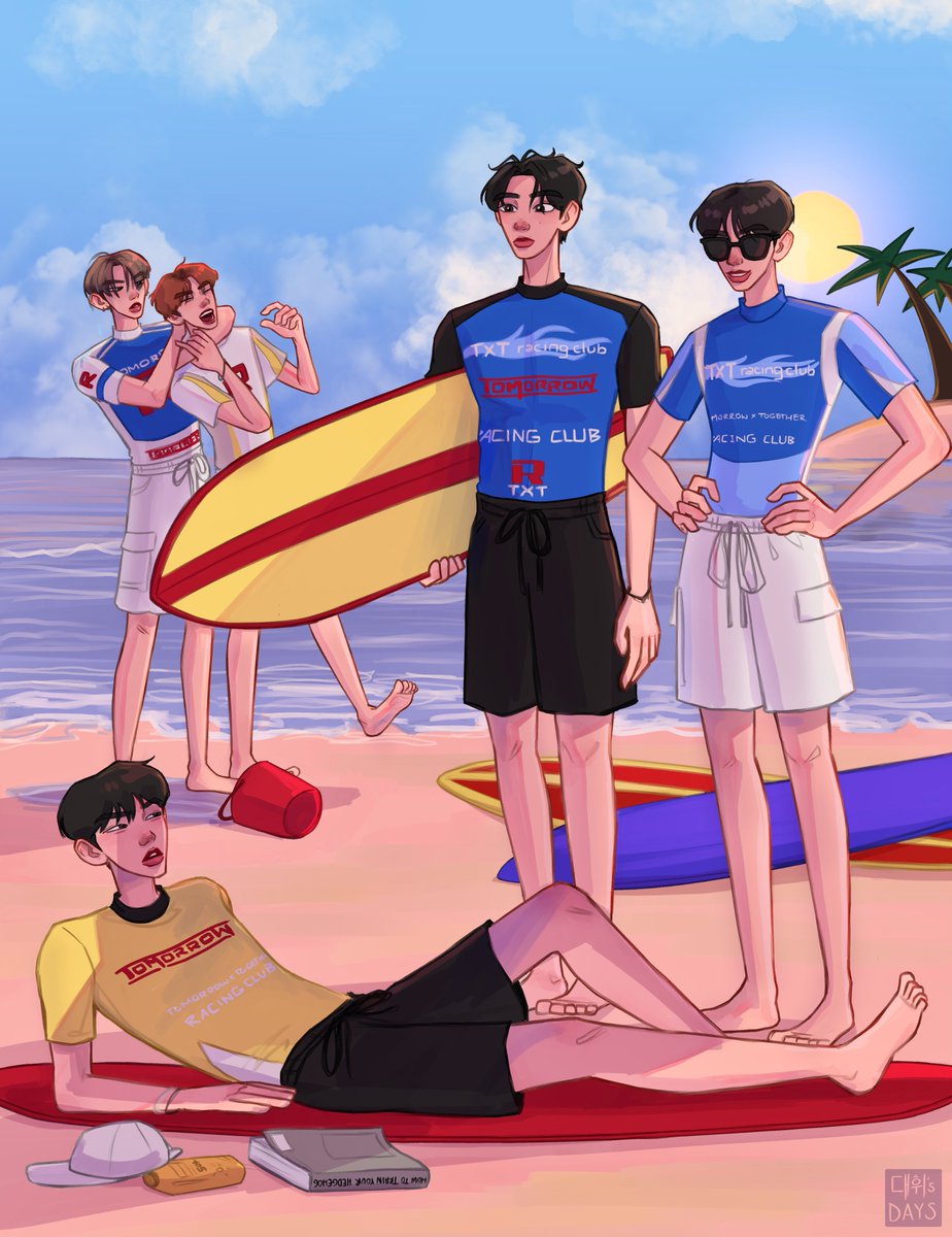 daehwisdays's tweet photo. that's not what the surfboard is for soobin #TOMORROW_X_TOGETHER #TXT #TXTfanart https://t.co/DR1TXjdXuq