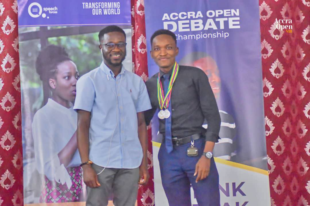 ug_debate's tweet photo. More from Accra Open 2022 🎊

Our alumni Michael Koranteng won Best Debate Judge and Best Public Speaking Judge. Congratulations Michael! 🎉 

#UGDS #UGDebate https://t.co/vJKVcqsBb6