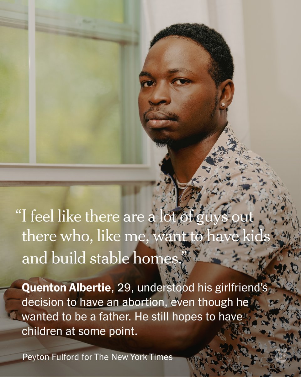 nytimes's tweet image. In light of the Supreme Court’s decision to overturn Roe v. Wade, advocates from all sides of the issue have called for men to be part of the conversation. The New York Times heard from hundreds who wanted to share their stories. nyti.ms/3A6ahDC